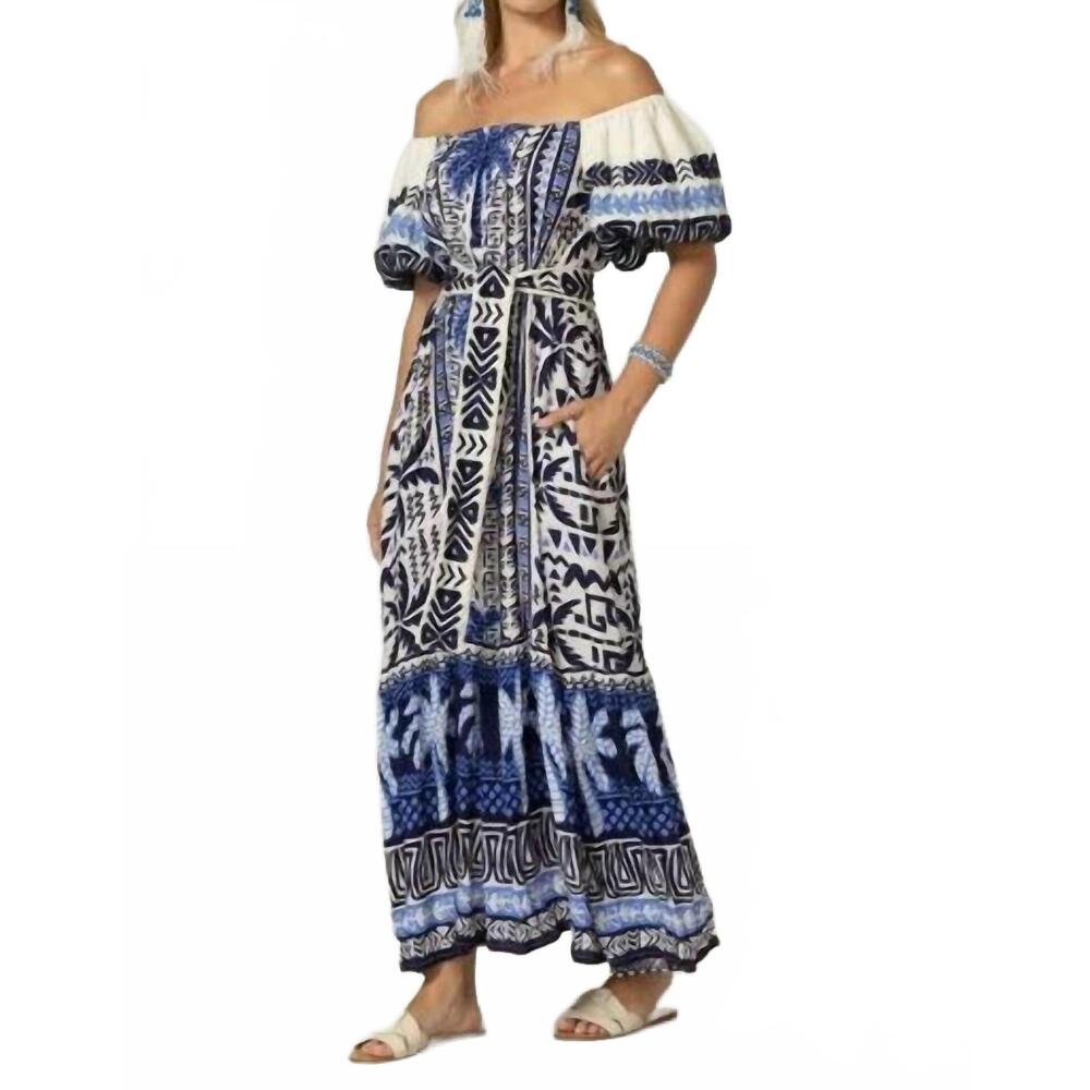 NEW MISS JUNE PARIS mya maxi dress in blue